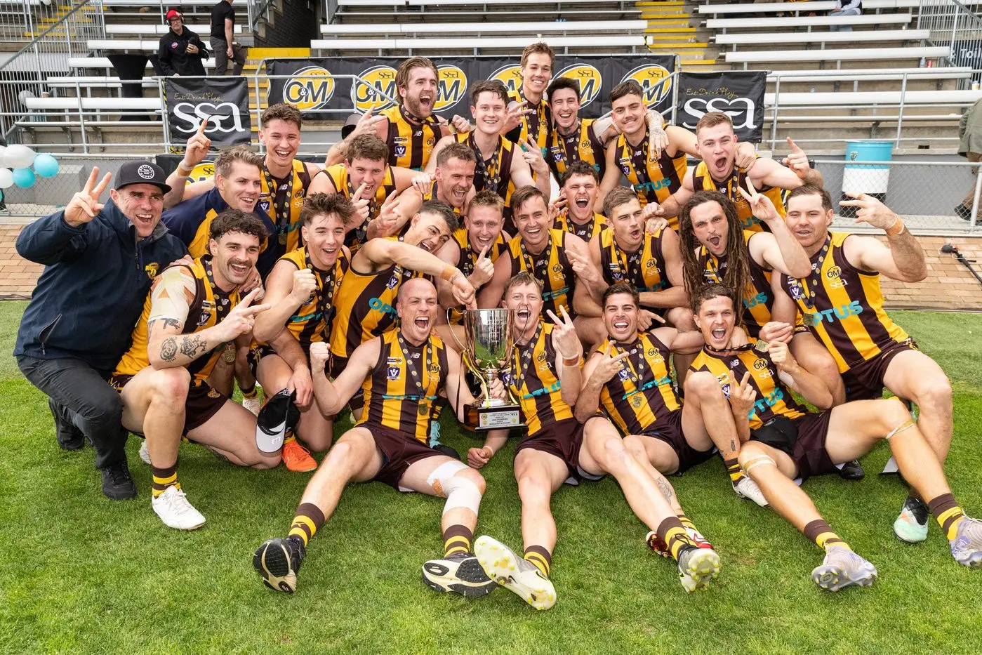 DYNASTY BUILDING: Wangaratta Rovers took out the senior football premiership for the second year in a row. PHOTOS: Marc Bongers