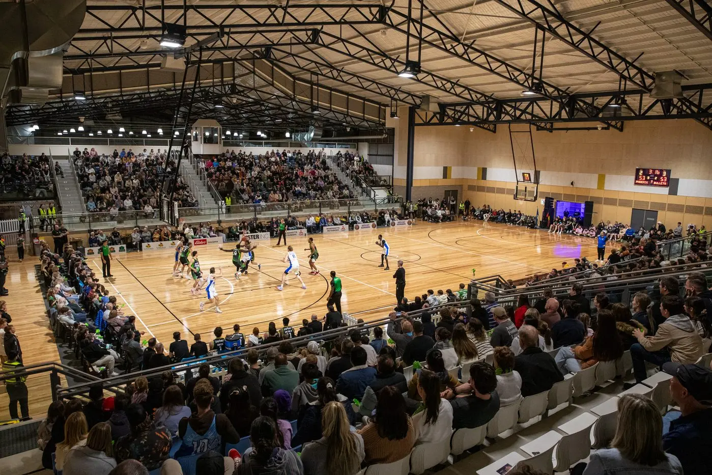PLAY OFF: Three months on from the NBL exhibition match and the public still doesn\\'t have access to the new $12.9 million basketball stadium at the Wangaratta Sports and Aquatic Centre. PHOTO: Marc Bongers