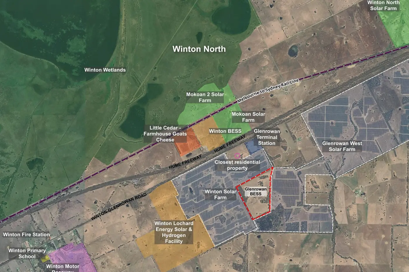 TO BE PROPOSED: Developers of a proposed Glenrowan BESS will hold a community drop-in information session at Glenrowan Recreation Reserve on 15 March.