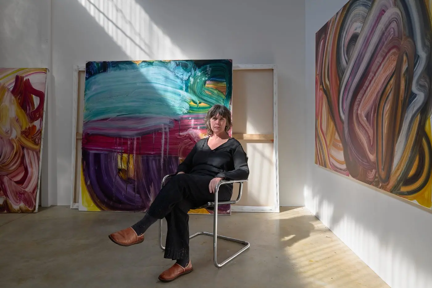 TRAIL BLAZER: Fran O\\u2019Neill is well-known in the New York art world but recently returned to Australia and now works from her studio in Cheshunt. PHOTO: Jeremy Weihrauch
