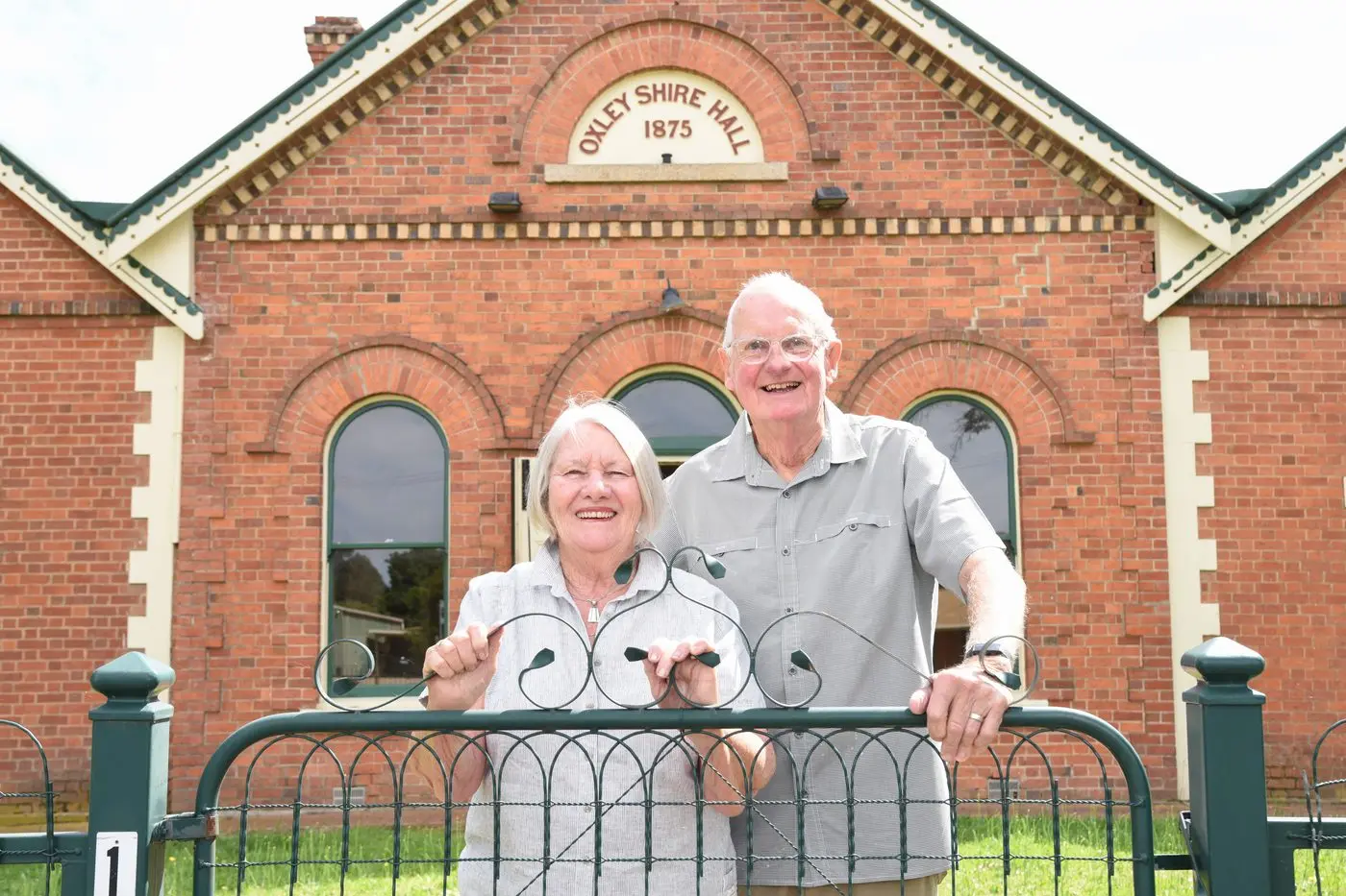 IN FOR THE LONG HAUL: Janet and Don Heath are among a dedicated group of local residents who have spent more than 30 years restoring the historic Oxley Shire Hall. Thanks to fundraising efforts like the annual Oxley Bush Market they ensure it will continue to be enjoyed by generations to come. PHOTO: Kurt Hickling