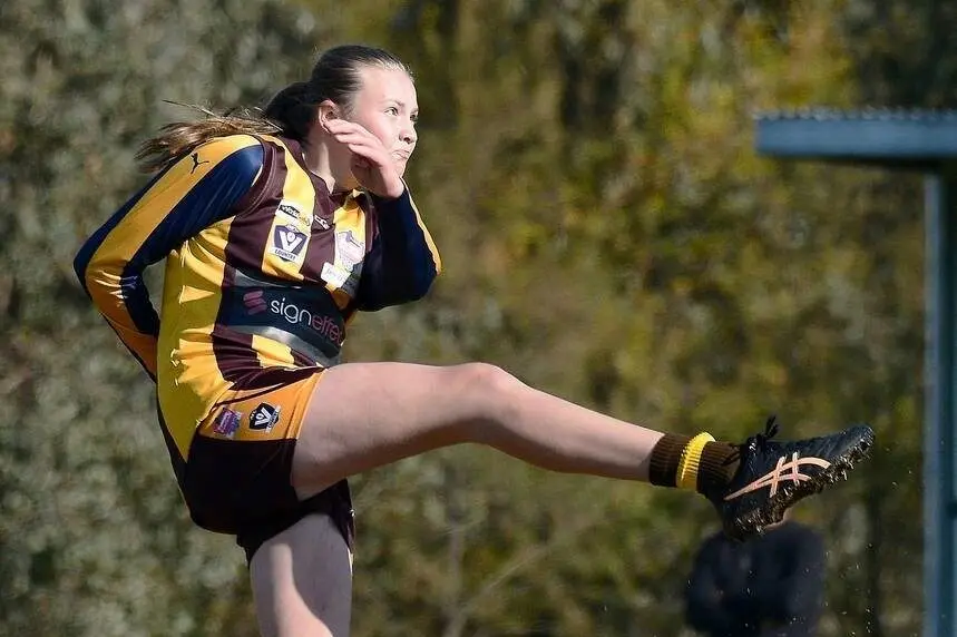 STAR: Wangaratta Rovers\\' Ruby Newton is one of seven local players to be selected in the Murray Bushrangers pre-season squad. PHOTO: Kev McGennan