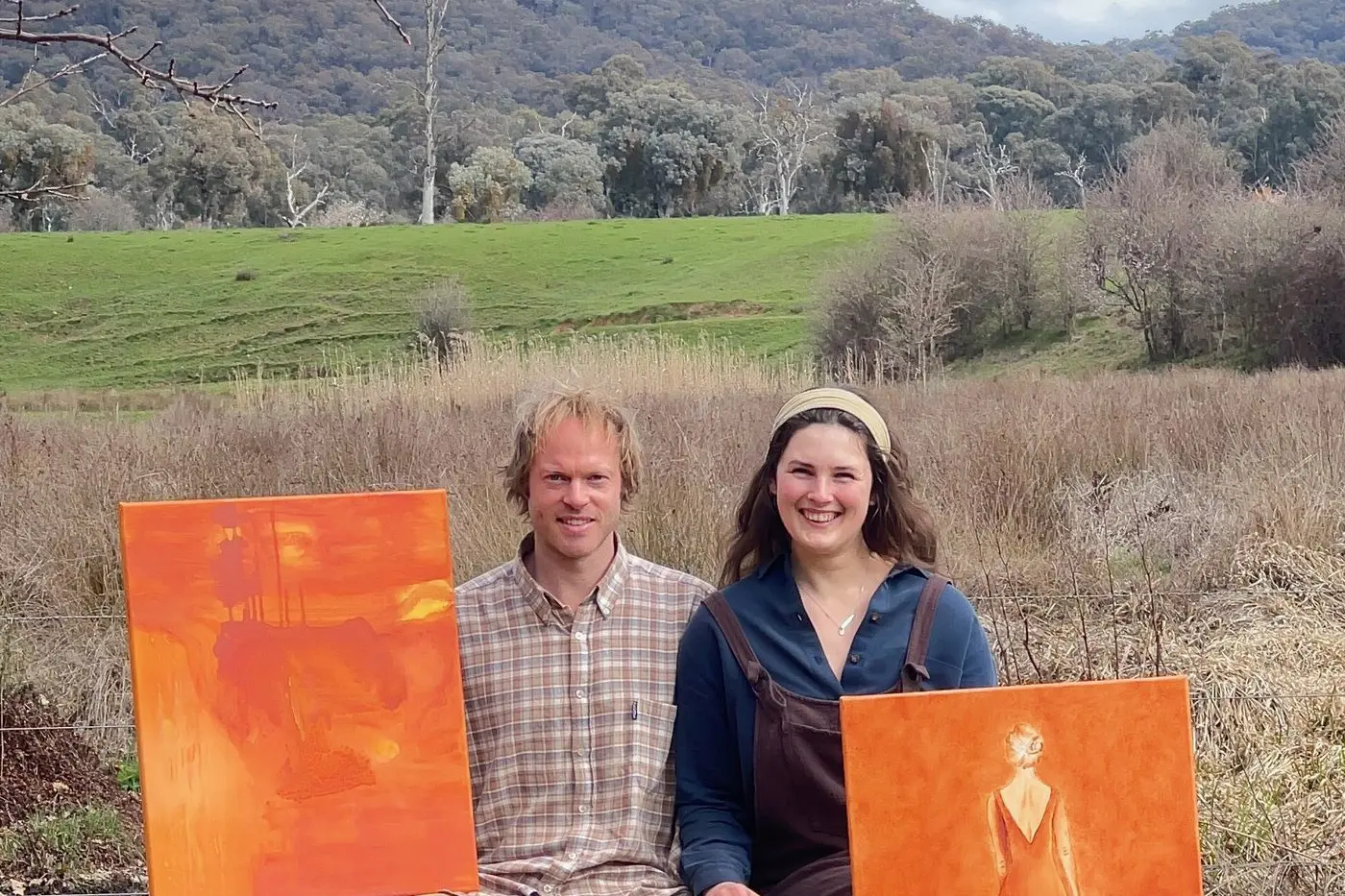NATURAL CANVAS: Taking inspiration from their pastoral setting, Duck House features the work of King Valley artists Alexander Ryan and Cara Dosser.