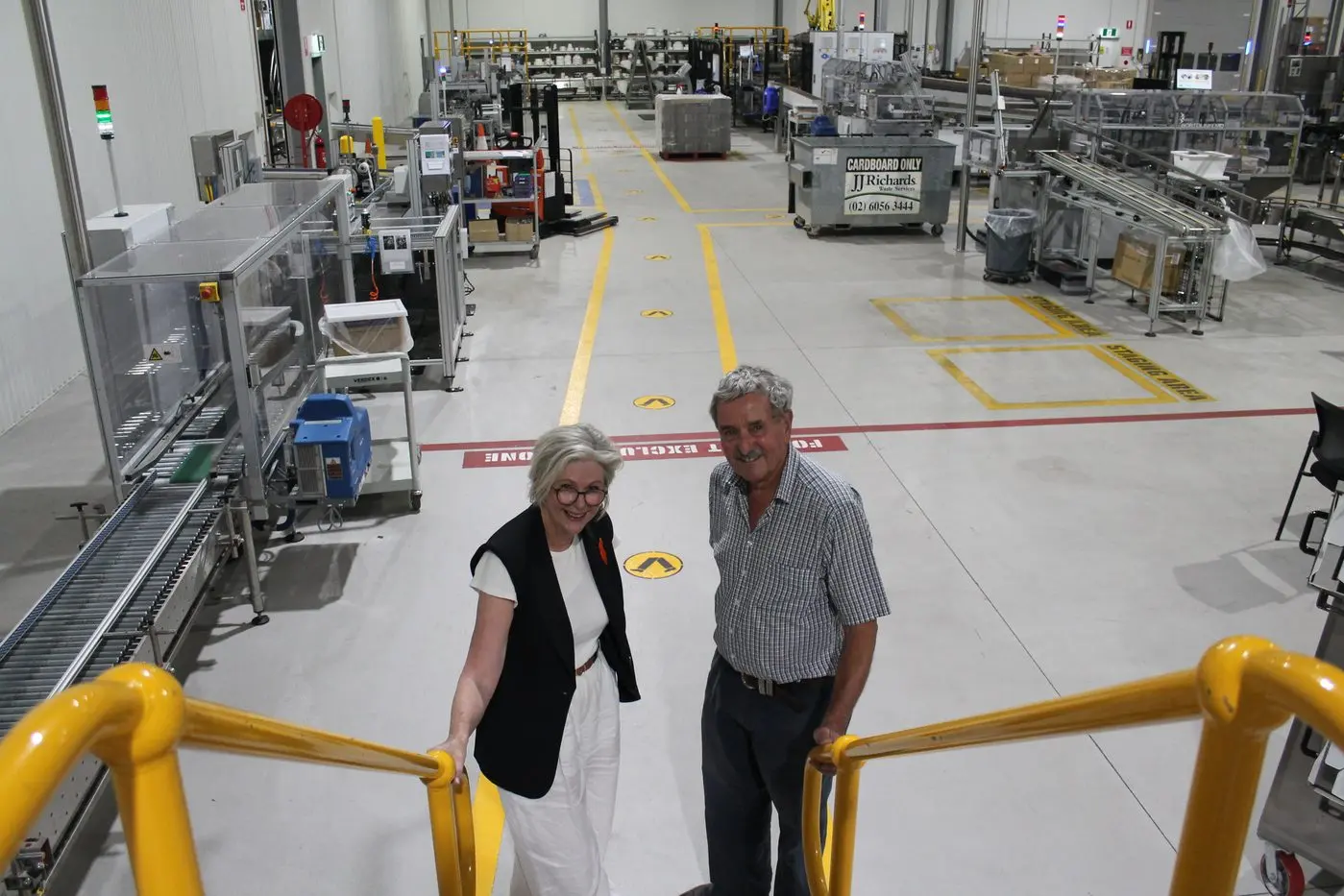 EXPANSIVE SPACE: Helen Haines and Ross Brown in The HIVE.