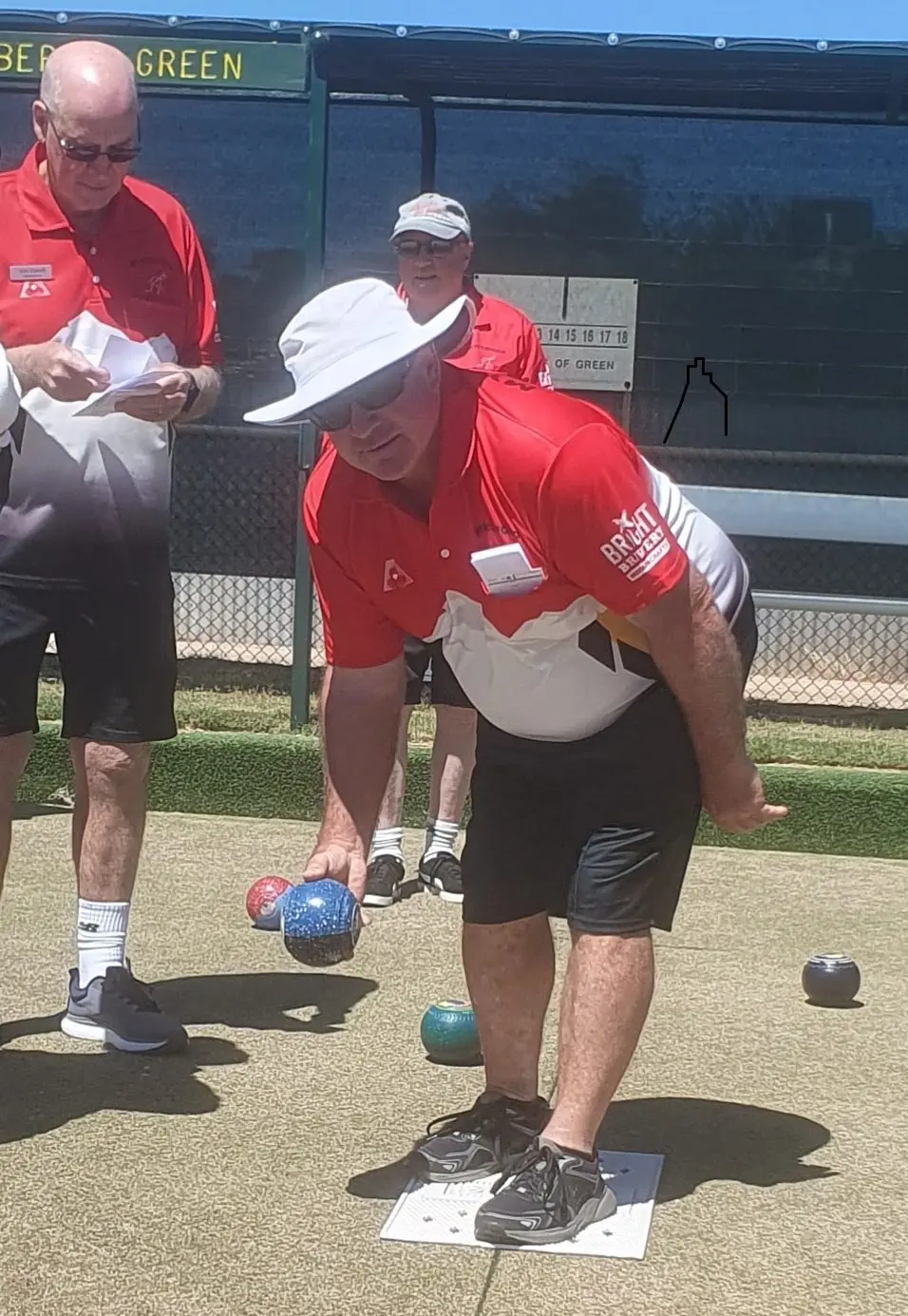 READY TO ROLL: Lindsay Hamilton prepares a bowl while playing weekend B1 at St James.