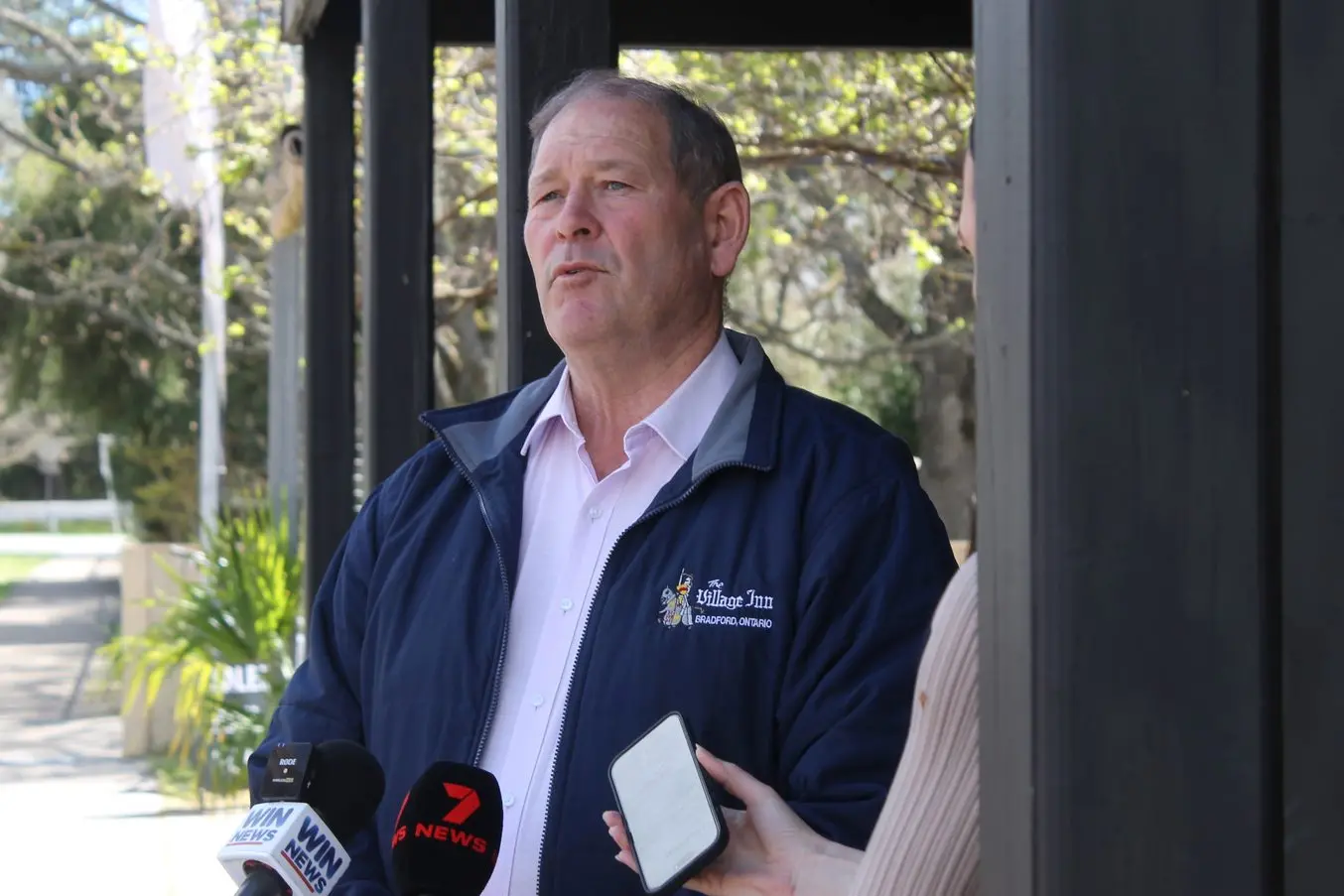 FAIR SUPPORT: Ovens Valley MP Tim McCurdy, pictured in Porepunkah earlier this month, called on the government last week to provide more support for businesses financially impacted by the security incident at Porepunkah on 26 August. PHOTO: Phoebe Morgan