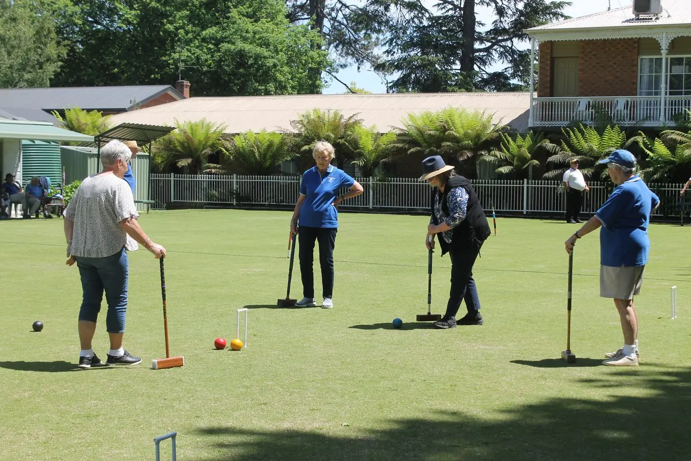 FIND A NEW FITNESS TREND: The Bright Croquet Club is open Thursday mornings from 9am to 2pm. PHOTO: Phoebe Morgan