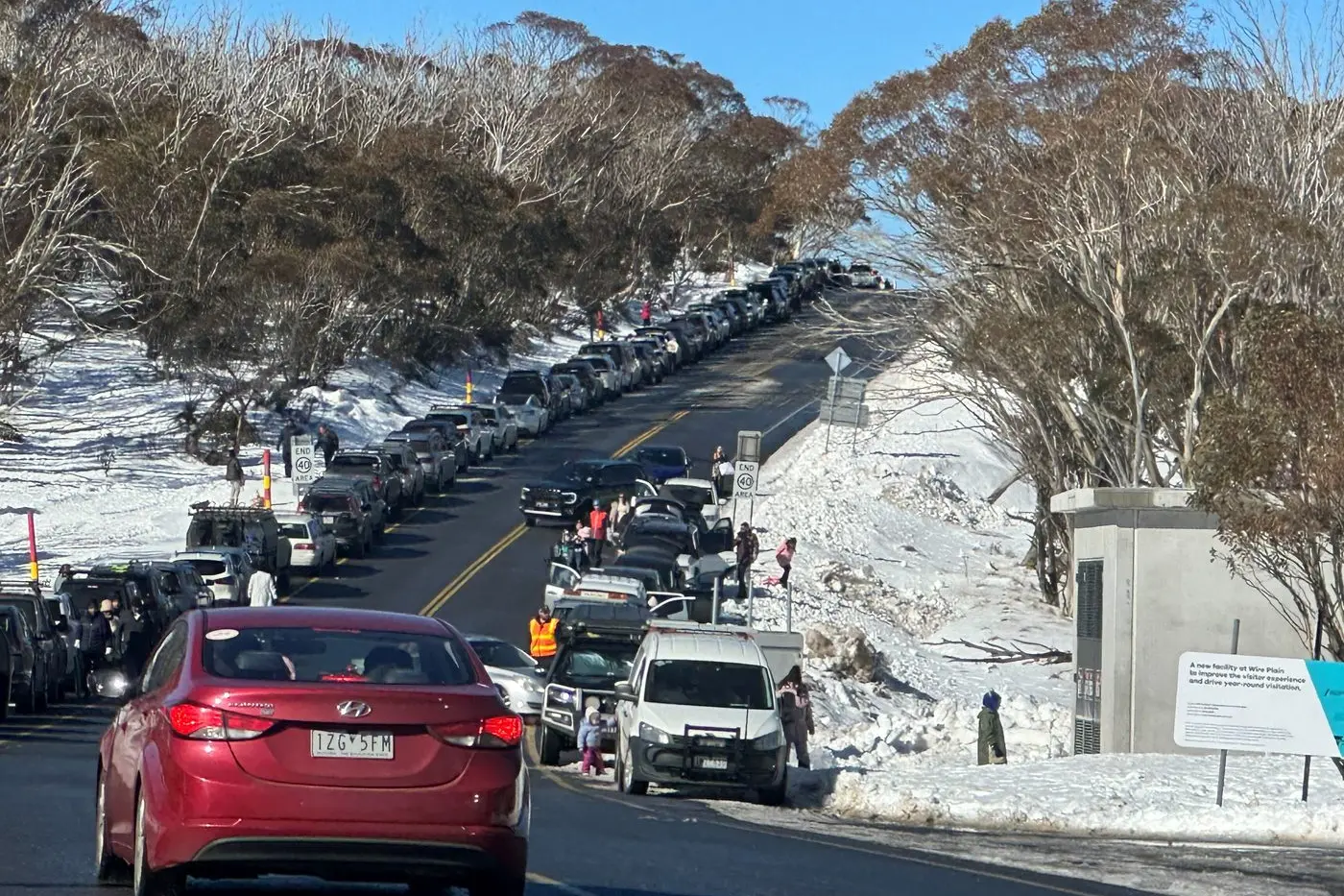 MORE VISITORS: Mt Hotham saw another huge jump in day visitors, with the new Snowplay Hub at Wire Plain well utilised. PHOTO: Steve Belli