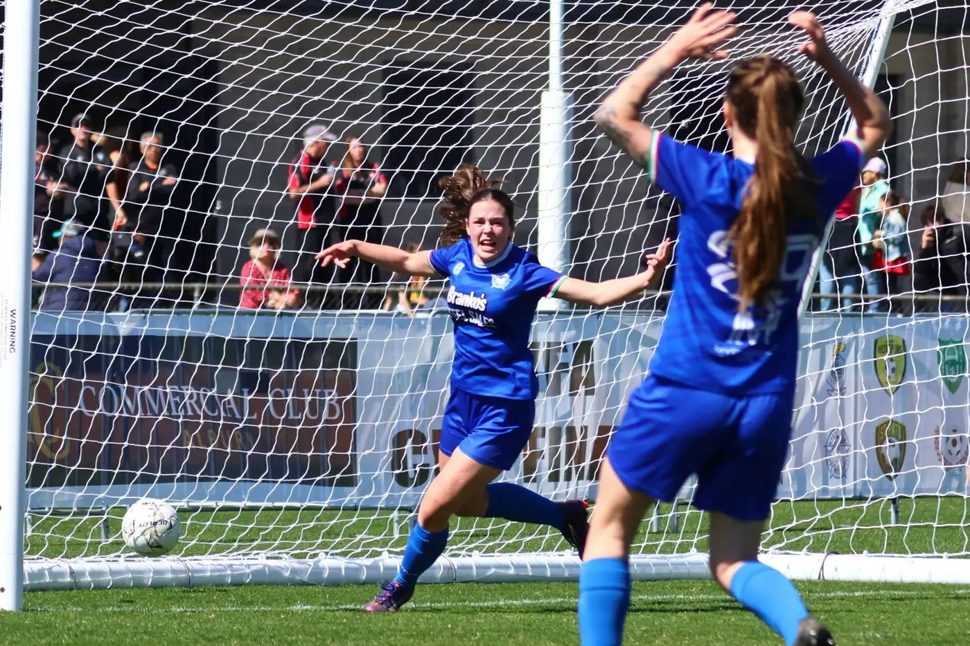 THAT WINNING FEELING: Madeleine Sandow can\\'t contain her joy after scoring the winning goal in the grand final. PHOTOS: Janet Watt