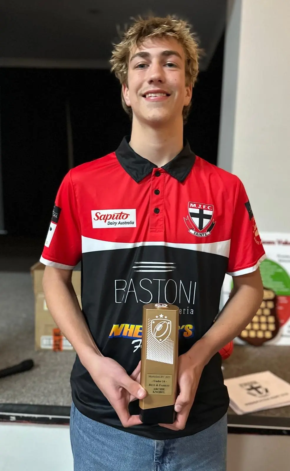 Under 14 Best and Fairest - Archie Knobel.