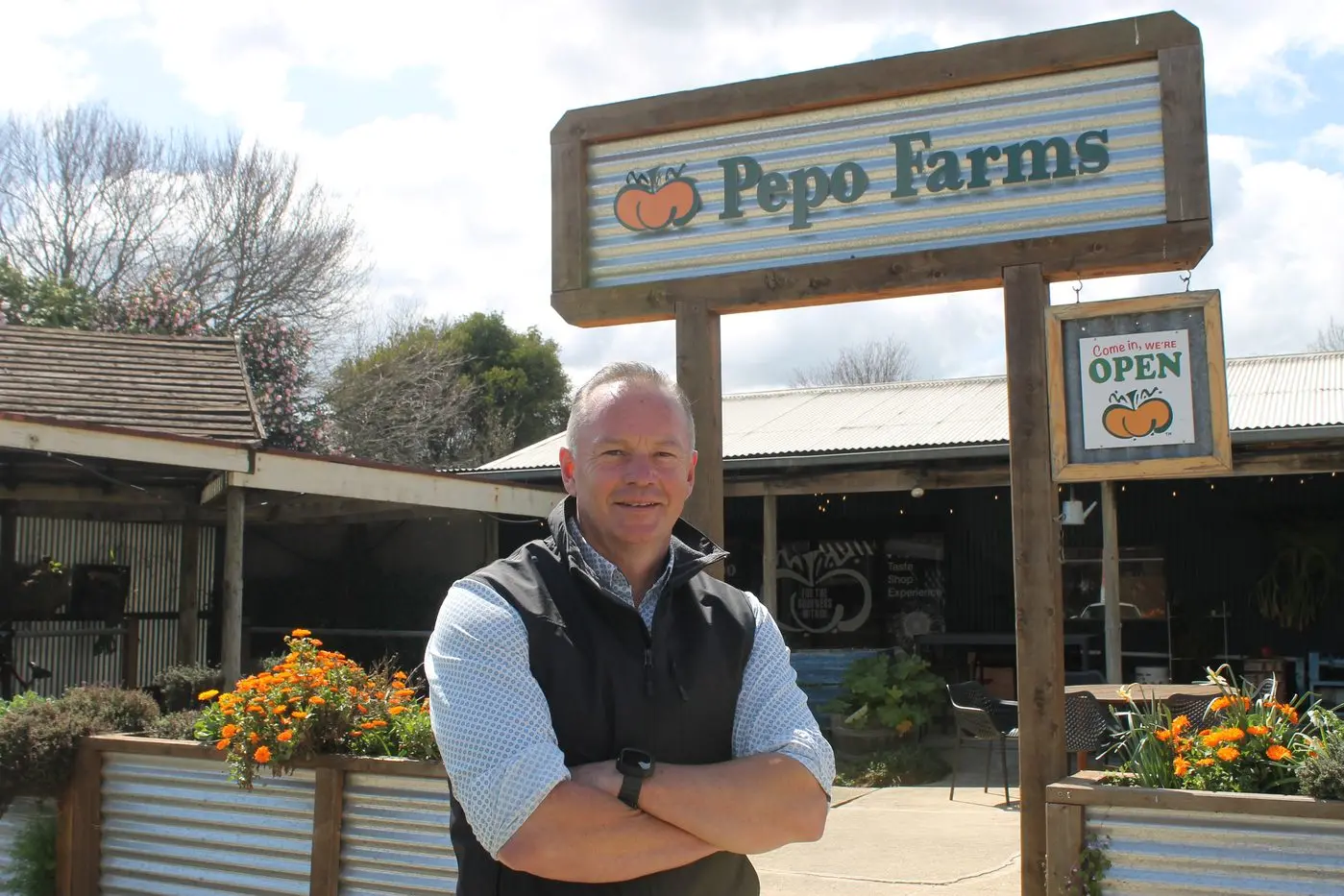 REGIONAL RETAIL RESTRICTIONS: As Pepo Farms\\' CEO, Marcus Warner understands the recent strain on local businesses due to travel restrictions. PHOTO: Phoebe Morgan