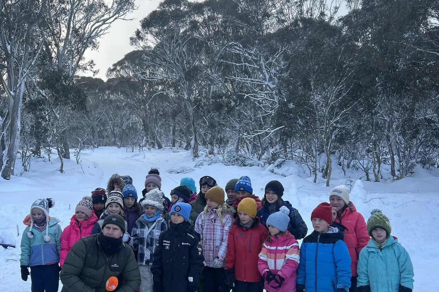 MORNING: Sunrise weather presenter Sam Mac caught up with students at Bright P-12 College\\'s Dinner Plain campus last week.