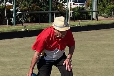 AND WE\\'RE OFF: Adrian Novak sends down a bowl to open the pennant season.