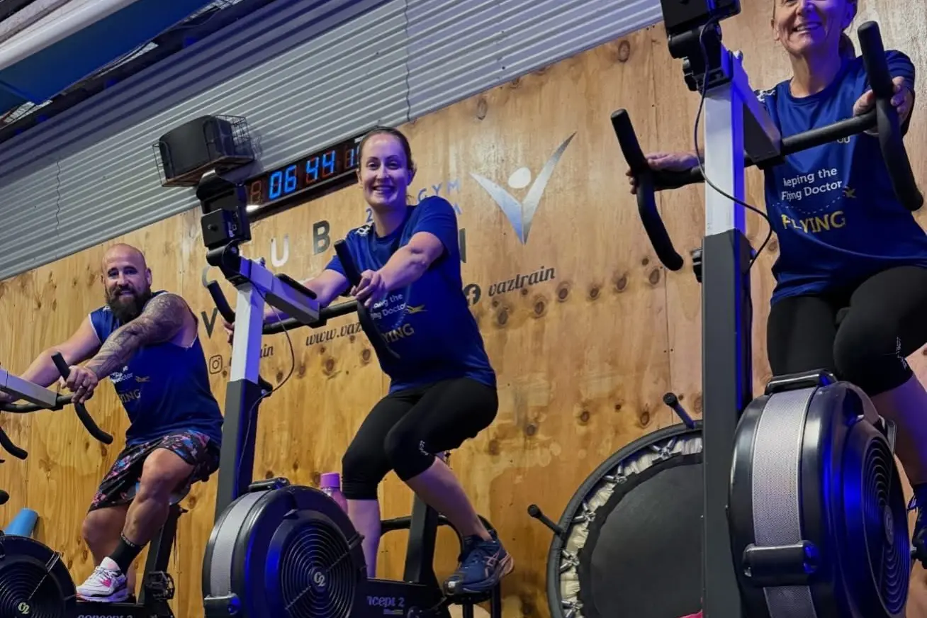 GOING THE DISTANCE: Joey Vaz, Ciara Hamil, and Jasmine Saville are giving it their all to support a great cause.\\n