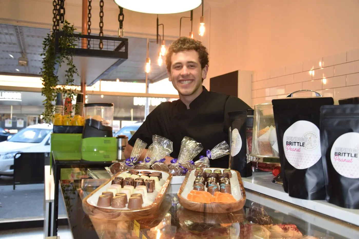 ACADEMIC, REALLY: Charlie attributes his success of opening the shop to his choice of subjects at school. \\u201CIt\\'s like a puzzle and it all comes together,\\u201D he said. PHOTO: Andy Wilson