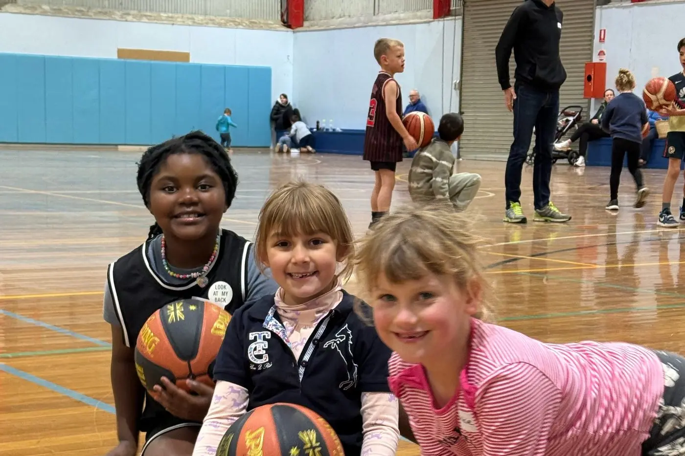 GREAT EXPERIENCE: Kids of all ages enjoyed the session, building skills and a love for basketball.