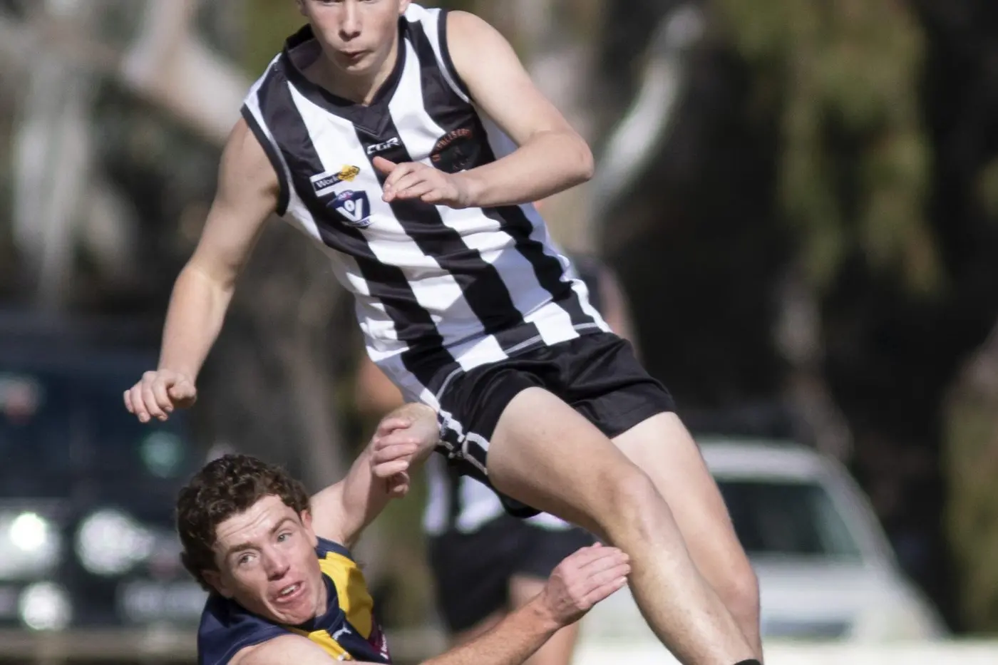 LEADING THE WAY: Corey Cooper is one of many young talents coming through the Euroa system, stepping up to help bolster the senior and reserves ranks in 2025. By DALE MANN