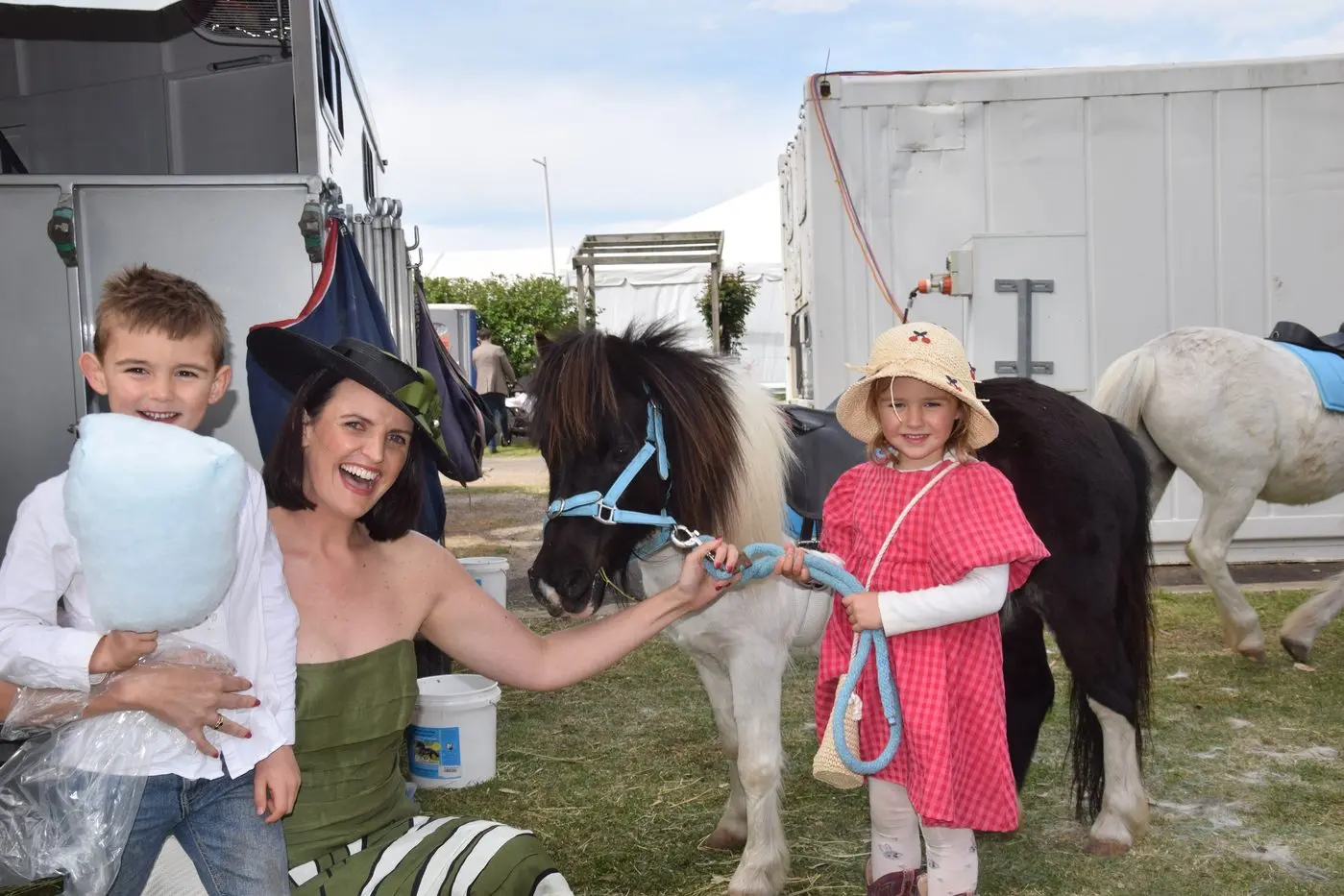 STARTING YOUNG: Arthur and Quinn Cleeland enjoyed some Shetland fun with mum Annabelle Cleeland.