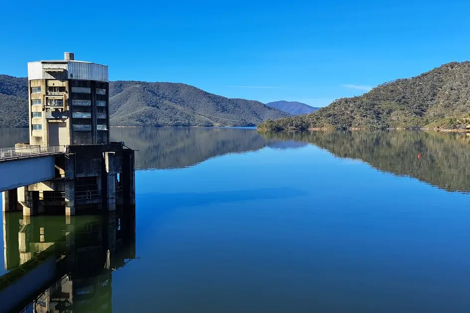 GREEN AND BLUE VIEW: Lake Eildon has now been cleared of blue-green algae after two months of dangerous levels.