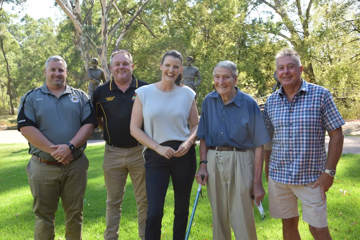 SELECTION UNDERWAY: Matt McLaughlin, Tim Bull, Annabelle Cleeland, Brian Vial, and Frank York met at Euroa RSL to begin interviews for this year\\'s Kokoda scholarship selection. PHOTO: Andy Wilson