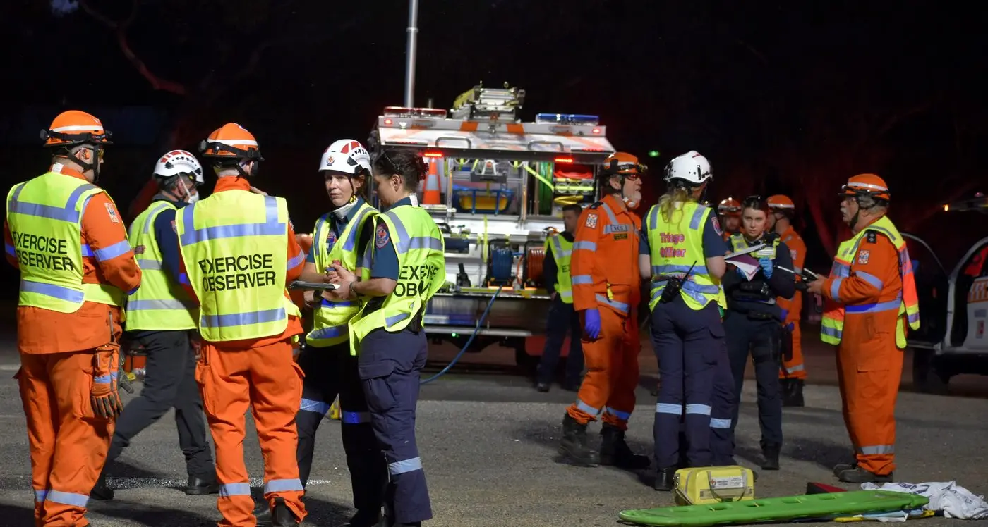 Emergency Services merge for major exercise
