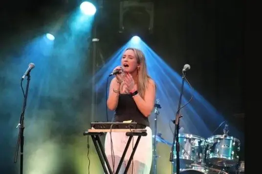 SOLO WINNER: Mansfield\\'s rising star Ella Crathern claimed first place in the solo category at the North East Battle of the Bands on Saturday, December 14, taking home a $500 prize.