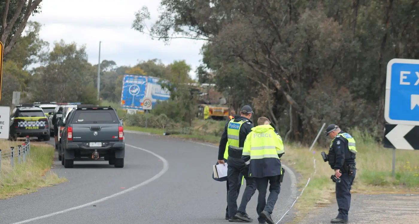 Truck driver dies in fiery truck stop crash
