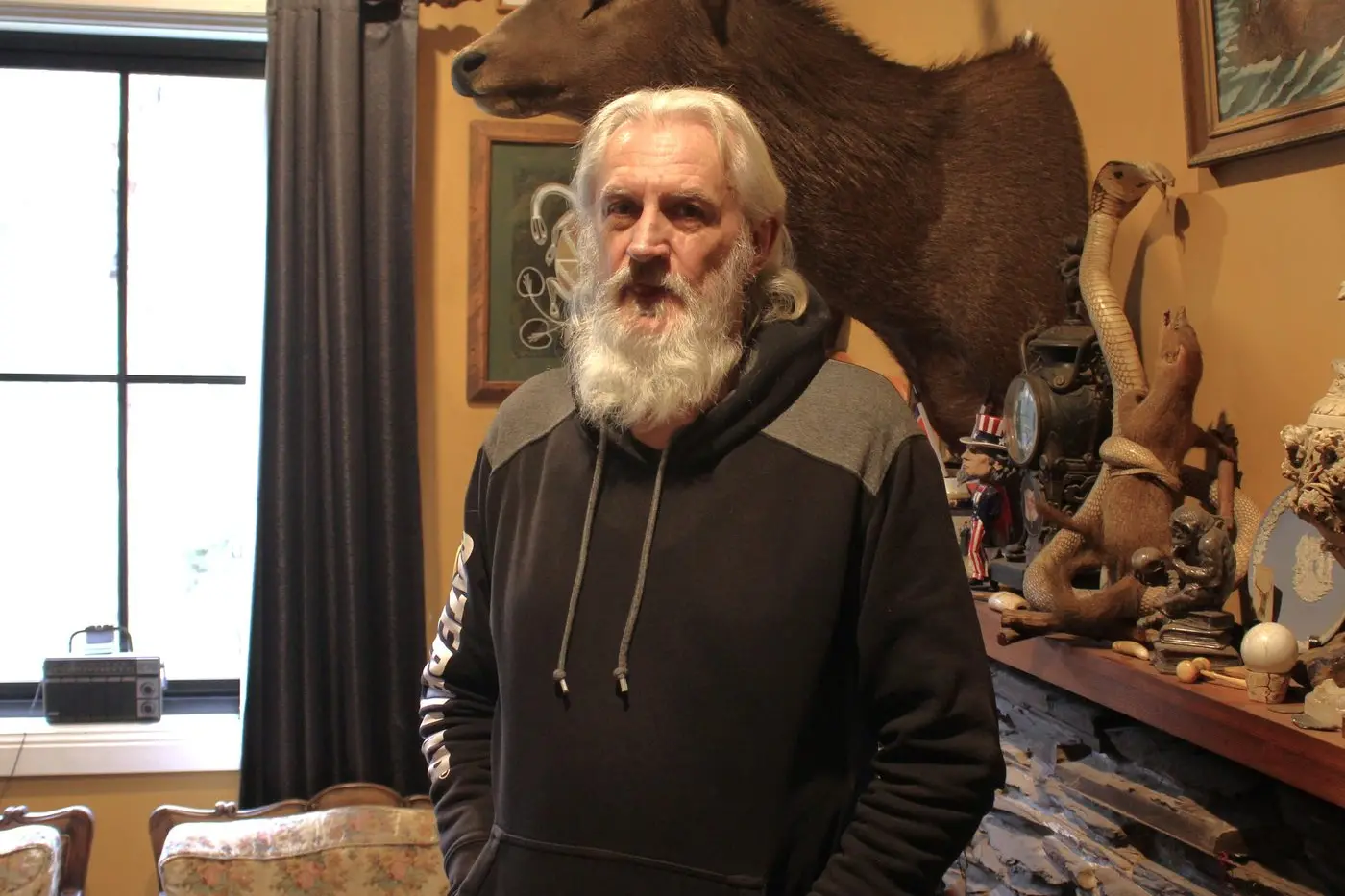 CONCERNED: Local resident and former CFA captain Tony Rugys highlighted the potential impact of the national park proposal on Woods Point. PHOTOS: Shaun McMahon