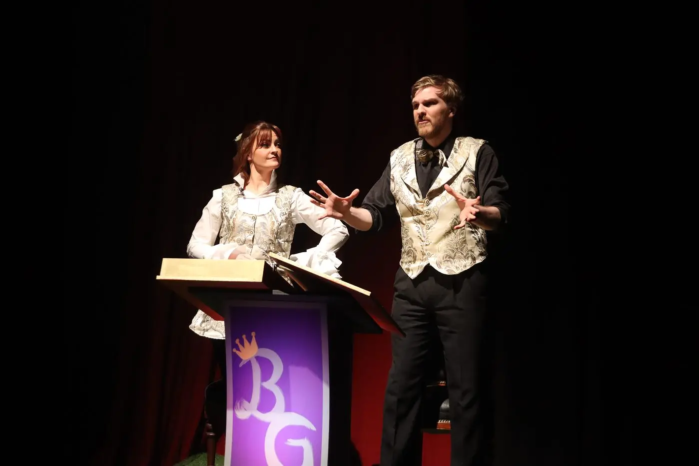 PERFECT PAIRING: Natalie Laviolette and Jack Arrowsmith kept the narration fast paced and entertaining. PHOTOS: Daryl Hunt