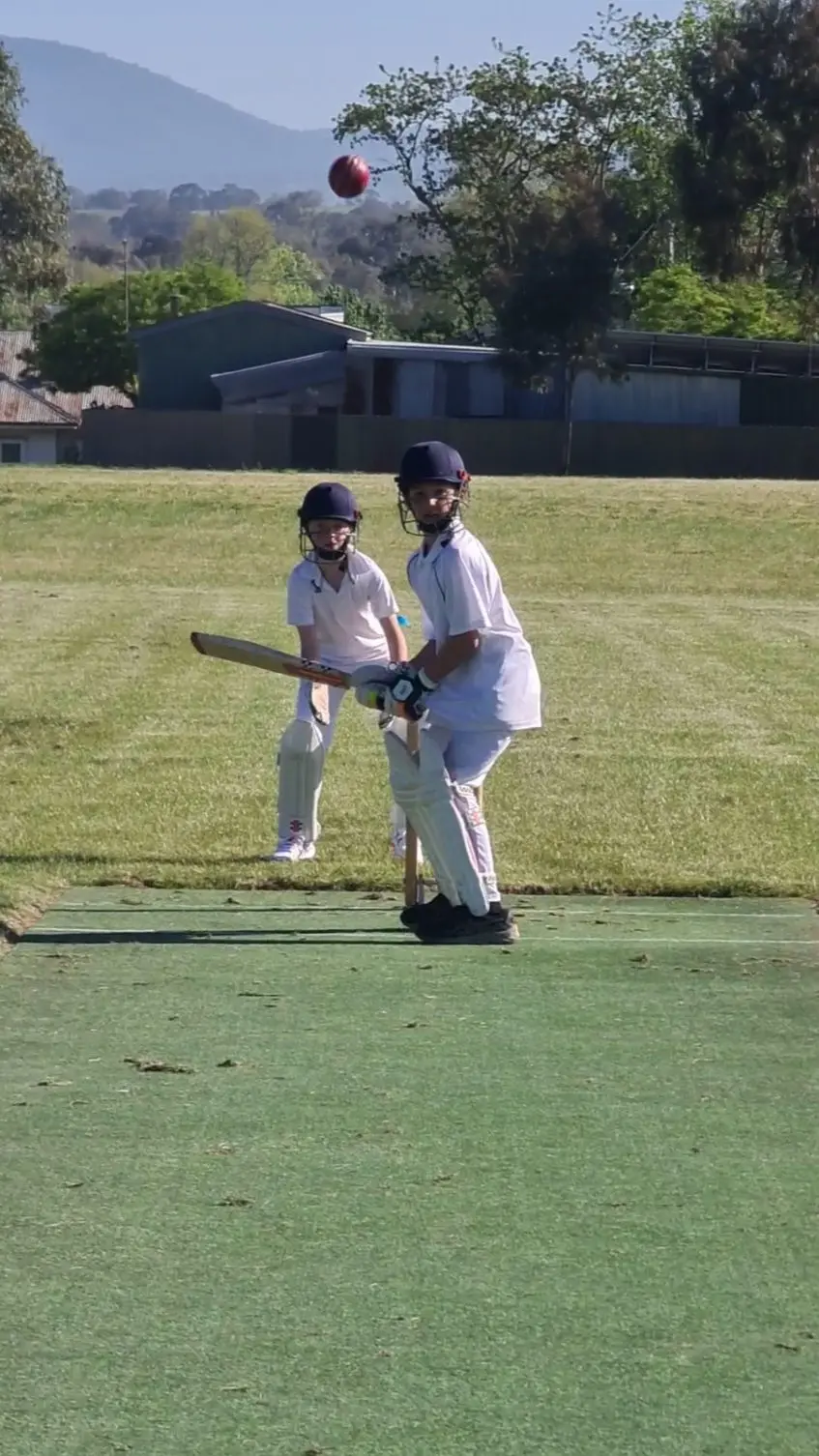A WATCHFUL EYE: Alex Manning watches as the ball drifts towards the wicket.