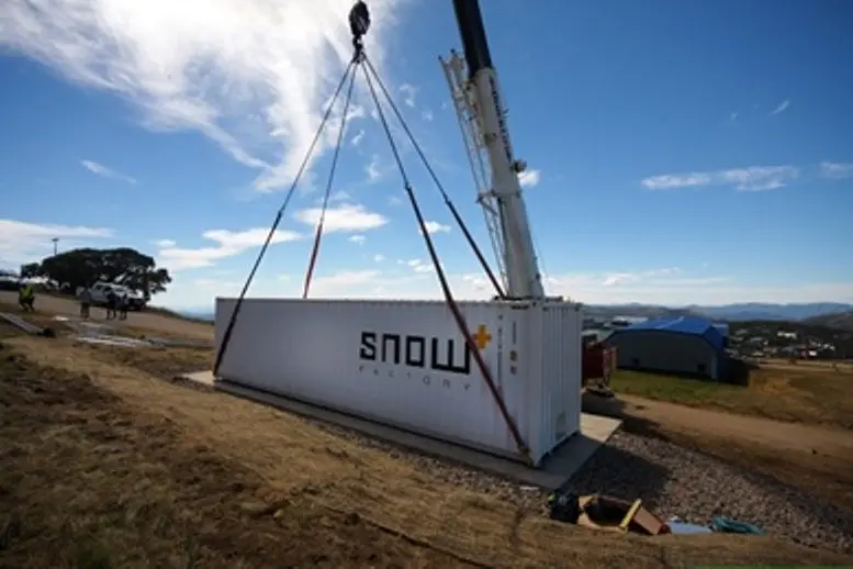 BRINGING THE SNOW: The introduction of Snow Factories in recent years has increased the number of days Mount Buller remains open each season despite a decrease in natural snowfall.