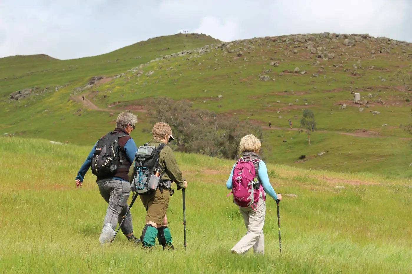 TRIO: The Ridgeline Walk is a once-a-year opportunity to take in the stunning views from the Glenroy Hills while helping educate students in Timor-Leste. PHOTOS: Lynn Elder