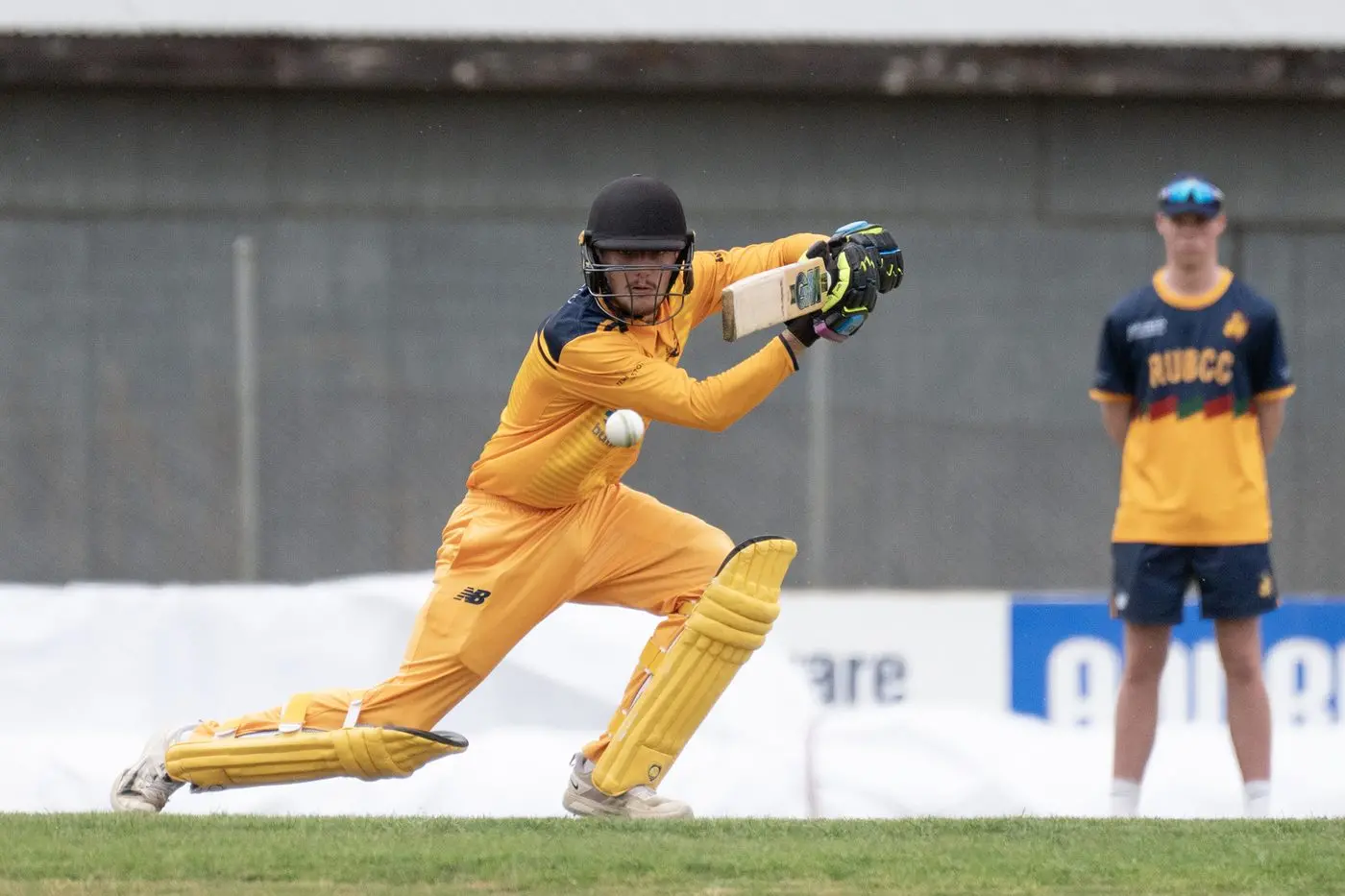 EYES ON THE BALL: Ryan Collier anchored the run chase for Rovers United Bruck, knocking an unbeaten 36 to steer the side home. PHOTOSL Melissa Beattie