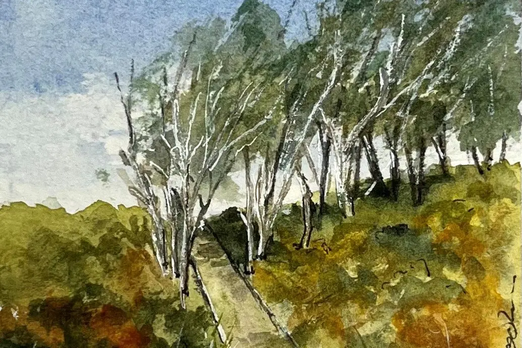 INSPIRING EXAMPLE: Learn to paint with watercolours during a workshop with artist Jana Brook on Saturday, 22 November. Pictured is Jana BROOK, Coastal Stroll.