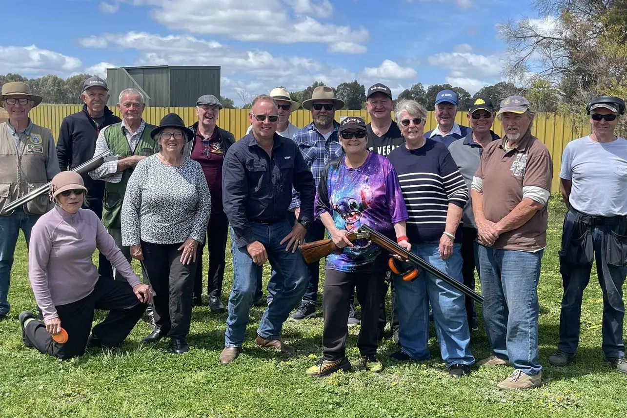 STRAIGHT SHOOTERS: Wangaratta RSL Active program participants tested out their marksmanship skills with Wangaratta Clay Target members on Saturday. 