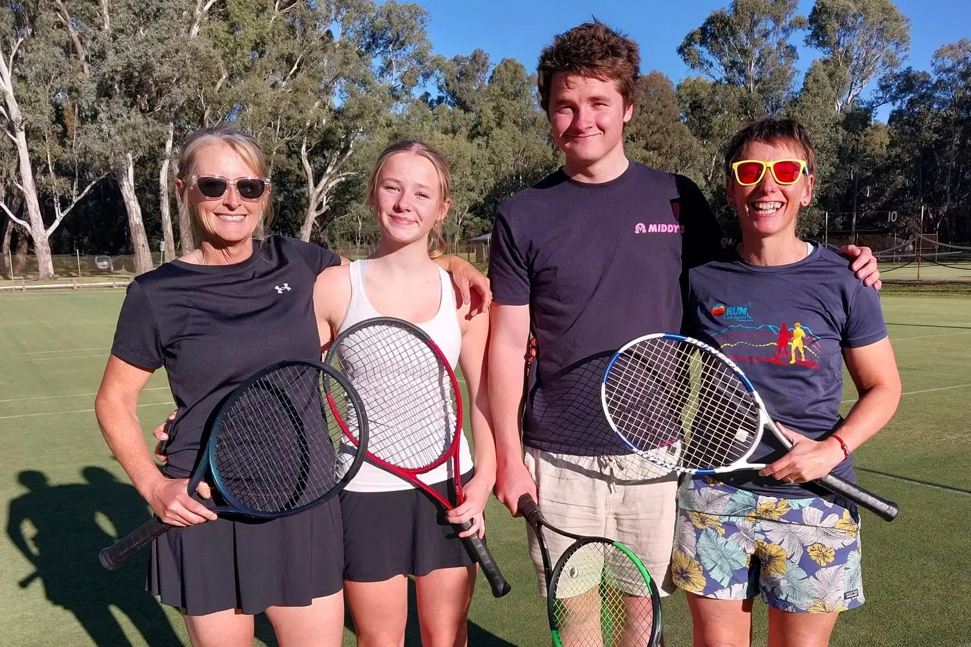 A FAMILY AFFAIR: (from left) Rosie Koop with daughter Tess and son Angus. Johno Koop was out injured, so to keep the family theme he was replaced by Rosie\\'s sister Jenny Kjar.