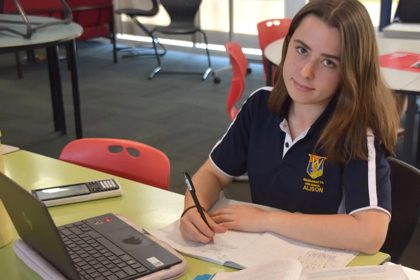 FOCUS ON STUDY: Wangaratta High School head prefect Alison Jones is among the Wangaratta year 12 students marking their final days of classes.