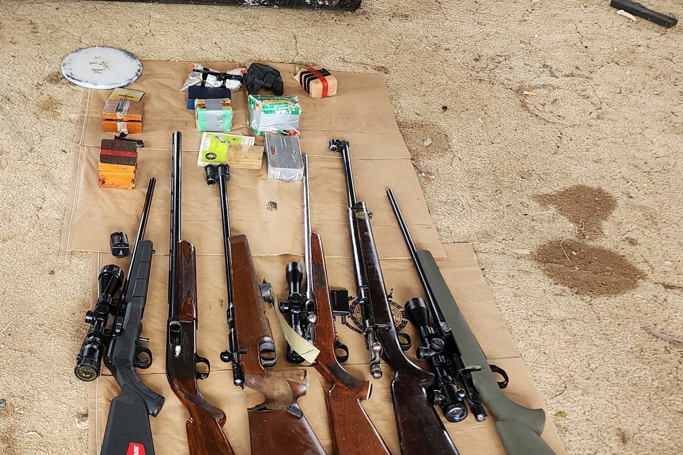 Allegedly stolen and homemade guns seized in Rutherglen raid