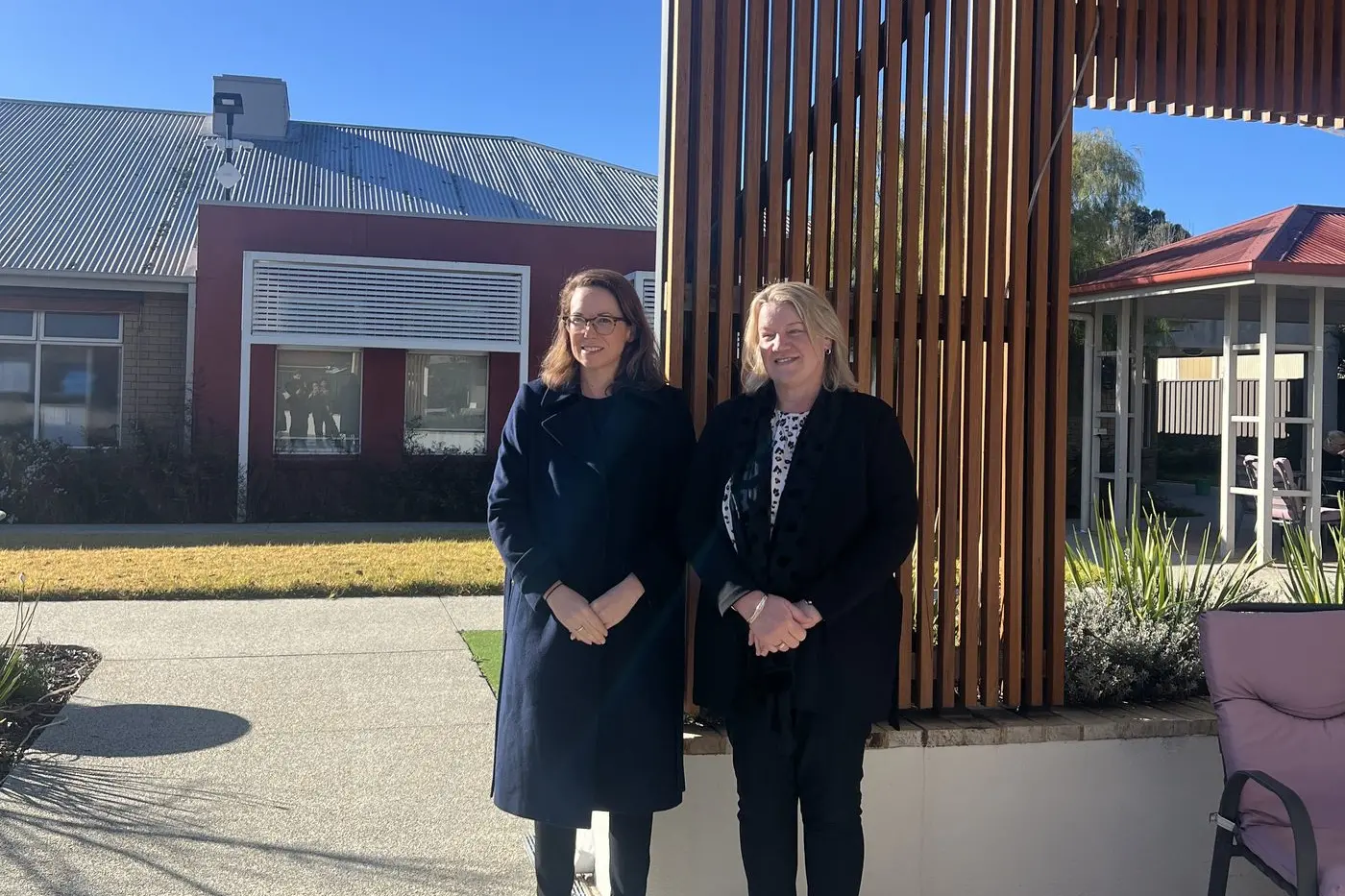 RESIDENT FOCUSED: Member for Northern Victoria Jaclyn Symes and Minister for Ageing Ingrid Stitt are excited to see aged care services receive funding for kitchen garden projects focused on residents.