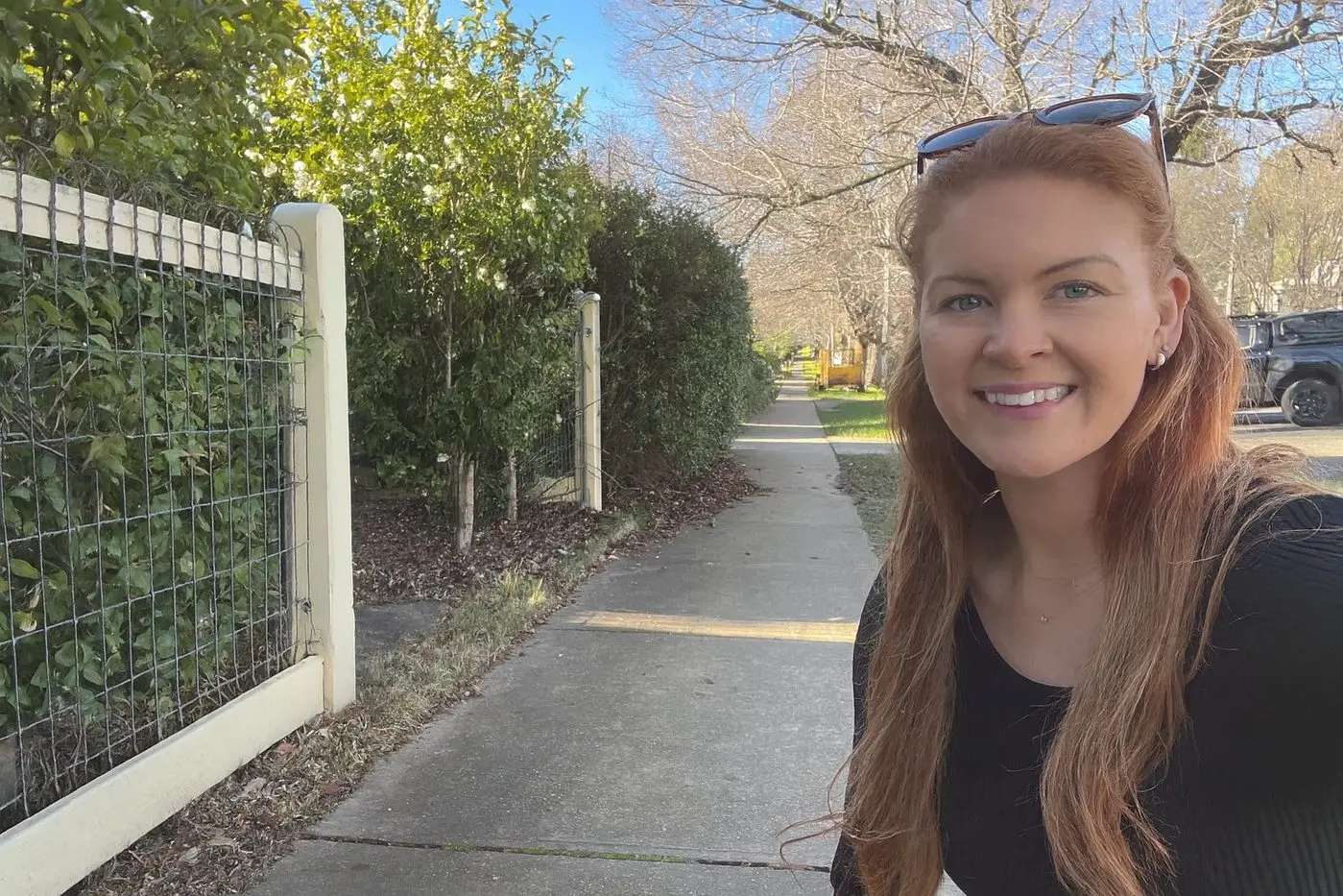 TREE CHANGE: Laura Ball with her family loves living in Beechworth away from inner Melbourne traffic.