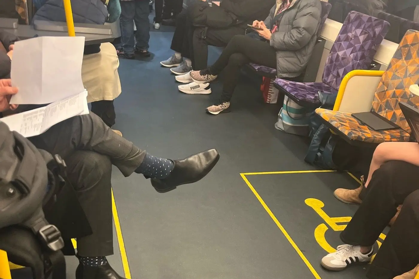 TAKING A STAND: Benambra MP Bill Tilley showed this photo of a 1 August 7am V/Line service to Melbourne from Albury, with people being forced to stand. The state government defended its service, saying there was more options than ever for passengers.