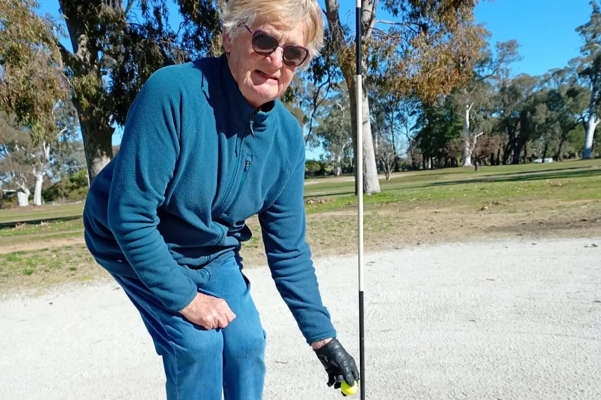 ONE-SHOT WONDER: Doyna Collins brought up the second hole in one at Beechworth\\'s par 3 course in five weeks.