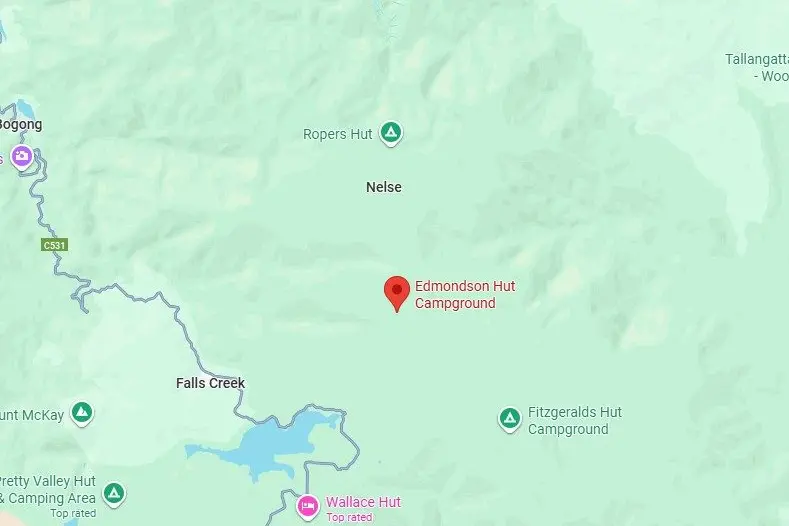IN DISTRESS: Emergency services conducted a rescue operation of a man at a Falls Creek campground on Tuesday afternoon.