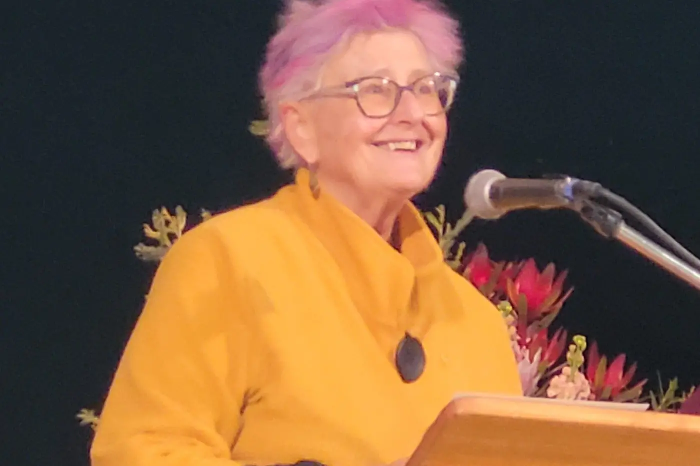 THOUGHT-PROVOKING: Orator Gillian Calvert AO with a lifelong commitment to children and their wellbeing throughout her career on Sunday delivered the 23rd George Briscoe Kerferd Oration. PHOTOS: Coral Cooksley
