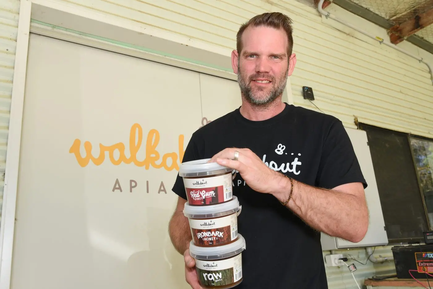VITAL PRODUCTION: Walkabout Apiaries business manager Greg Whitehead believes bee pollination is vital for the production of multiple industries. PHOTO: Kurt Hickling.