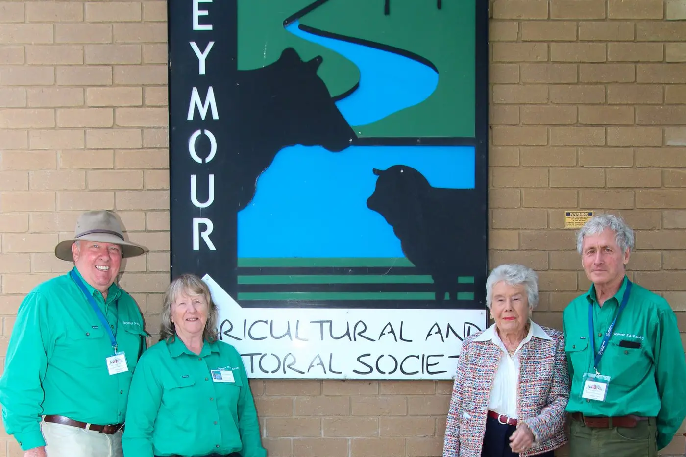 PROUD TRADITION:  Life member Jason Ronald (OAM) (left) with show secretary Pam Beerens, Joan Grimwade (OBE) and president Vivian Beaumont at the 2024 Seymour Show. PHOTO: Lynn Elder