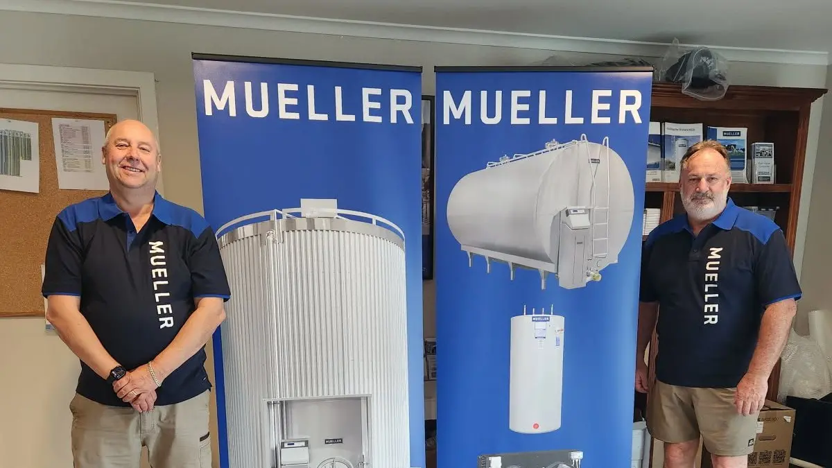 Mueller milk tanks available in Australia