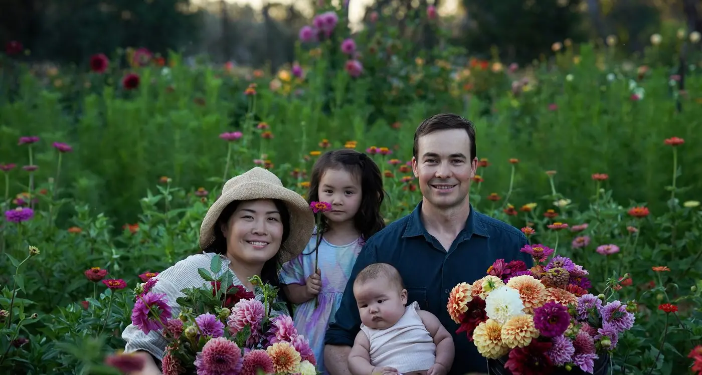 Flowers from a family farm