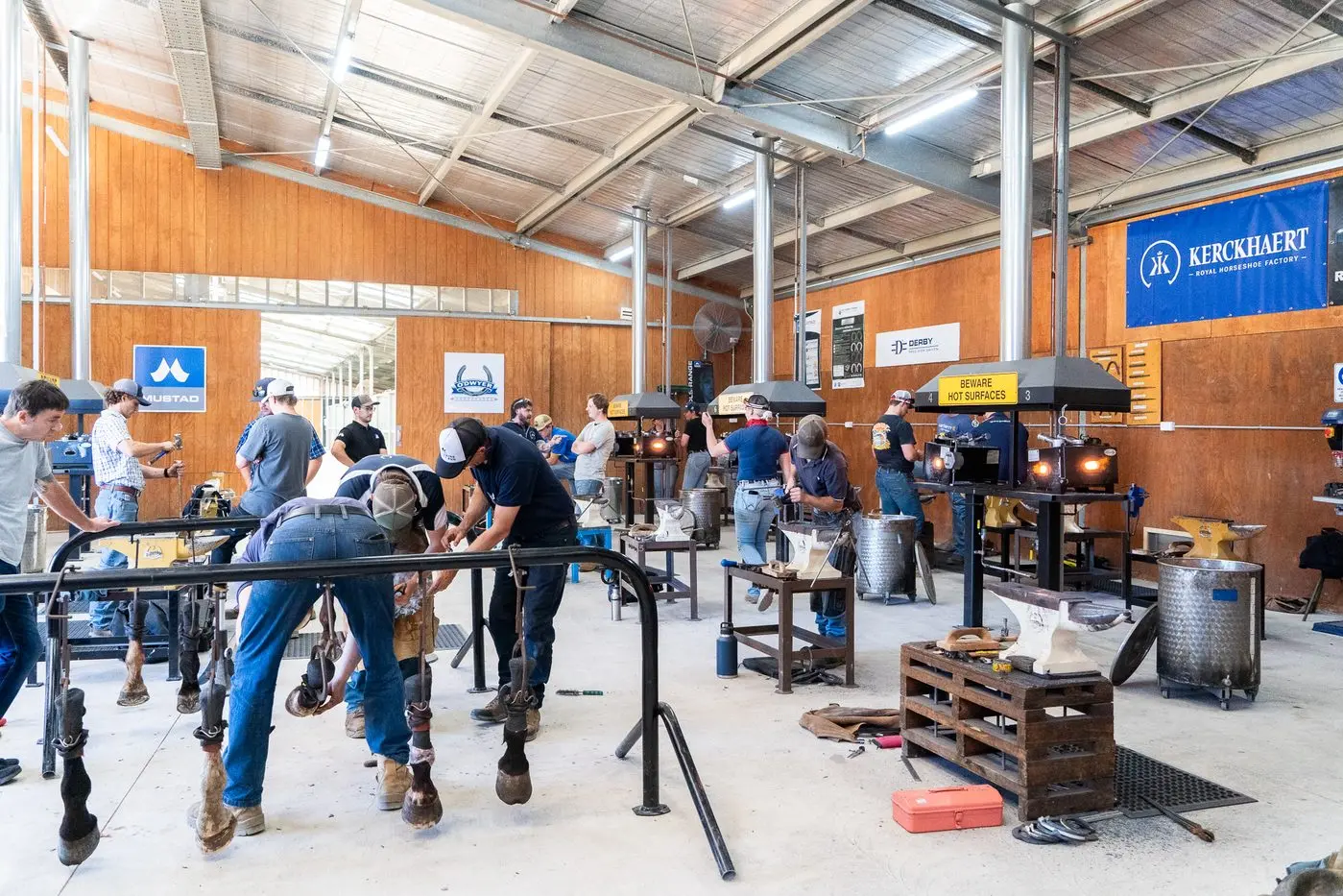 COMPETITION: The only farriery course in Victoria, students come from across the state to study the profession.