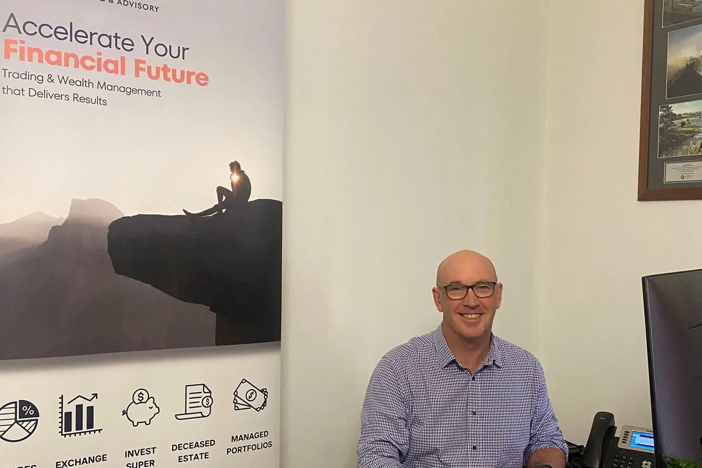 INVESTMENT ADVICE: Gavin Hanlon is your local face, at iInvest in Beechworth.